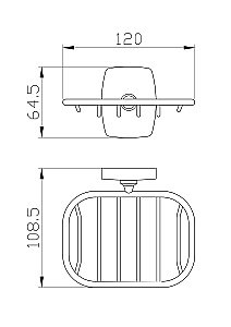 Мыльница с держателем WONZON & WOGHAND PORTO, Хром (WW-1301A) купить в интернет-магазине сантехники Sanbest