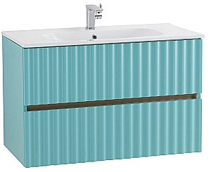 Тумба с раковиной Art&Max ELEGANT 100 свело-зеленая матовая для ванной в интернет-магазине Sanbest