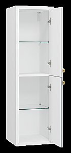 Пенал подвесной Misty 50 Shades of Grey 35 Ана-05035-01-01П белый/серый правый для ванной в интернет-магазине сантехники Sanbest