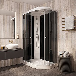 Душевая кабина Parly Classic Эконом EC1231L, раздвигающиеся двери, тропический душ купить в интернет-магазине Sanbest