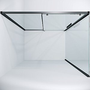 Душевой уголок Niagara Nova NG-34-9AGR-A90GR-34 90x90 стекло прозрачное/профиль графит матовый купить в интернет-магазине Sanbest