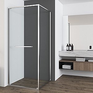 Душевой уголок Vincea Tesi 90х90 VSRW-7TS9090CL стекло прозрачное/профиль хром купить в интернет-магазине Sanbest