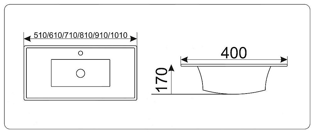 Раковина Ceramalux N 91 YJ-803-90 белая купить в интернет-магазине Sanbest
