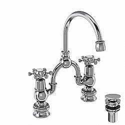 Смеситель для раковины Burlington Regent BIR27+W11 купить в интернет-магазине сантехники Sanbest