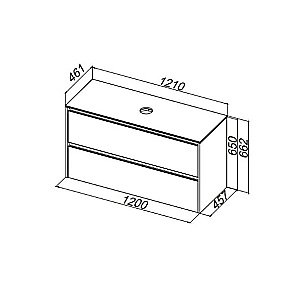 Тумба с раковиной Allen Brau Activity 120 1.34015.AM антрацит матовый/олива брашированная для ванной в интернет-магазине Sanbest