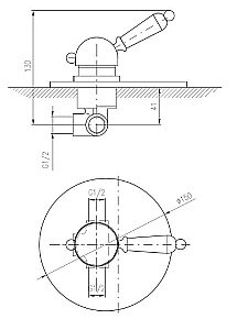 Смеситель для душа Rav-Slezak LABE L586K купить в интернет-магазине сантехники Sanbest