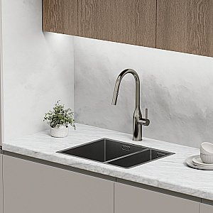 Смеситель для кухни Sancos Grand SC4002GG вороненая сталь купить в интернет-магазине сантехники Sanbest