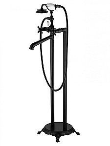 Смеситель для ванны напольного монтажа WONZON & WOGHAND RETRO, Черный матовый (WW-88649020-MB) купить в интернет-магазине сантехники Sanbest