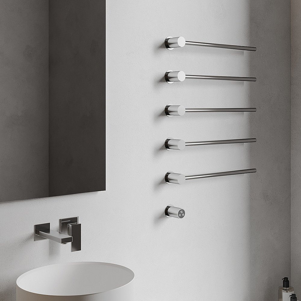 Полотенцесушитель электрический ABBER Charme AH4005 хром купить в интернет-магазине сантехники Sanbest