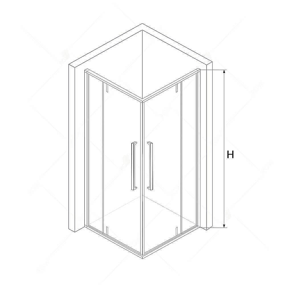 Душевой уголок RGW Stilvoll SV-33 100x100 купить в интернет-магазине Sanbest