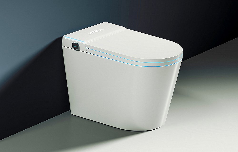 Унитаз-биде приставной ABBER Bequem AC1117S электронный, импульсный смыв, с крышкой микролифт купить в интернет-магазине Sanbest