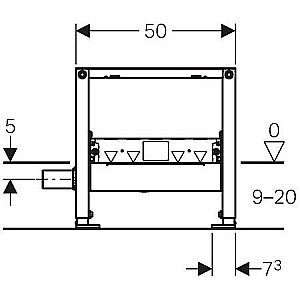 Система инсталляции для душа Geberit Duofix 111.591.00.1 купить в интернет-магазине сантехники Sanbest