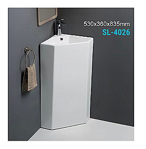 Напольная раковина SantiLine 53 SL-4026 белая купить в интернет-магазине Sanbest