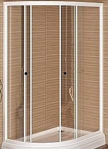 Душевой уголок Радомир Соул 120х80 стекло прозрачное/профиль белый купить в интернет-магазине Sanbest