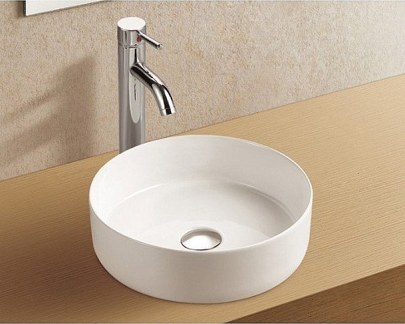 Раковина накладная Azario 36 AZ3134 белая купить в интернет-магазине Sanbest