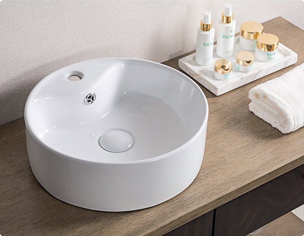 Раковина накладная Belbagno 37 BB1400 белая купить в интернет-магазине Sanbest