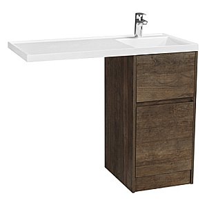 Тумба с раковиной Акватон Лондри 40 дуб кантри для ванной в интернет-магазине Sanbest