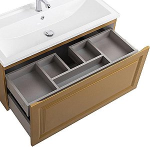 Тумба с раковиной Cezares Giubileo-N 100 GIUBILEO-N-100-1C-SO-BORO-P брашированное золото для ванной в интернет-магазине Sanbest