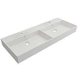Раковина керамическая двойная CEZARES CZR-MIL-120-2-LVB 120 купить в интернет-магазине сантехники Sanbest