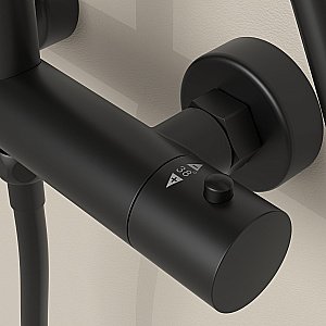 Душевая система Sancos Teo SC11001MB черный матовый купить в интернет-магазине сантехники Sanbest