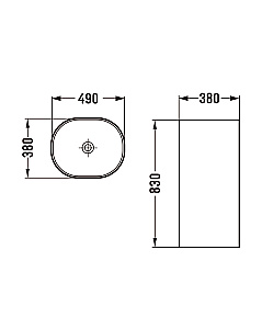 Напольная раковина SantiLine 49 SL-4027 белая купить в интернет-магазине Sanbest