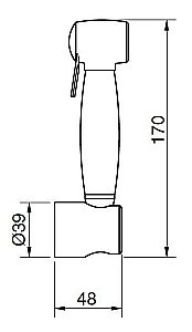 Гигиенический душ Cezares Atlantis U-IFS-03/24 купить в интернет-магазине сантехники Sanbest