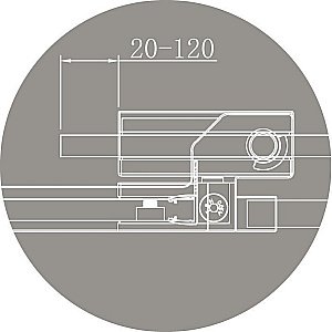 Душевая дверь Cezares Slider B-1 70 C Cr купить в интернет-магазине Sanbest