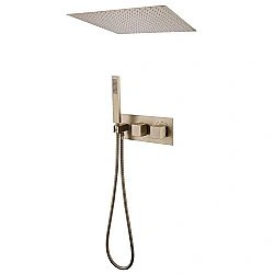 Душевая система ABBER Daheim AF8255G золото матовое купить в интернет-магазине сантехники Sanbest