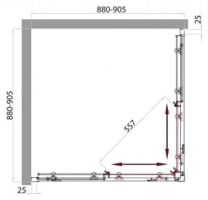 Душевой уголок BelBagno SELA-A-2-90-C-Cr 90x90 стекло прозрачное/профиль хром купить в интернет-магазине Sanbest