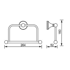 Держатель туалетной бумаги Aquanet 5580 купить в интернет-магазине сантехники Sanbest
