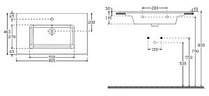 Раковина ISVEA SistemaT 81 10SL51081SV белая купить в интернет-магазине Sanbest