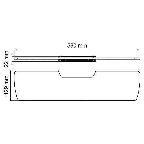 Полка WasserKRAFT Wiese K-8924 купить в интернет-магазине сантехники Sanbest