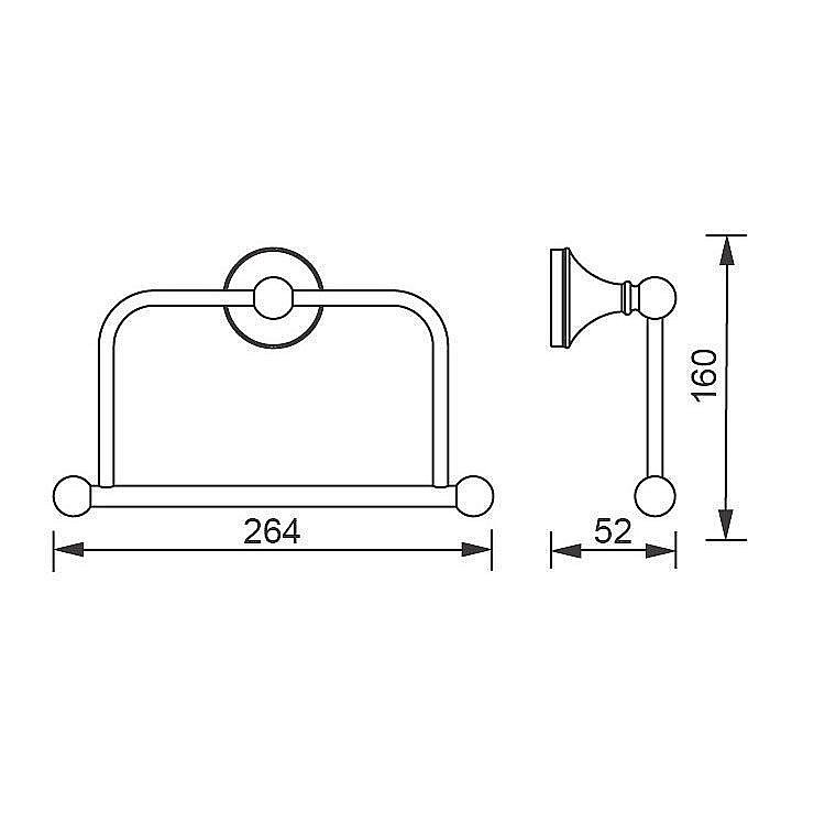 Держатель туалетной бумаги Aquanet 5580 купить в интернет-магазине сантехники Sanbest