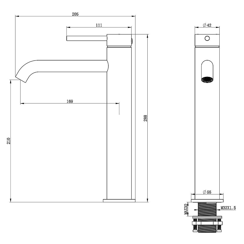 Смеситель для раковины Oliveeka Y OL-88239017-CR хром купить в интернет-магазине сантехники Sanbest
