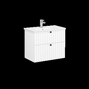 Тумба с раковиной VitrA Root Groove 69436 80 матовый белый для ванной в интернет-магазине Sanbest