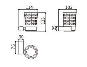 Стакан для зубных щеток CeramaLux Florenzia 63102 золото матовое купить в интернет-магазине сантехники Sanbest