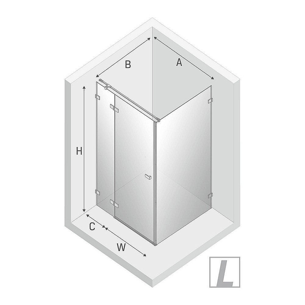 Душевой уголок NEW TRENDY AVEXA GOLD BRUSHED 120x90 стекло прозрачное/профиль золото купить в интернет-магазине Sanbest