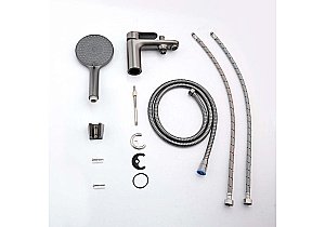 Смеситель на борт ванны Aquatek Ника AQ1844BGM оружейная сталь купить в интернет-магазине сантехники Sanbest