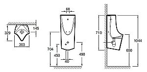 Писсуар Jacob Delafon STRUKTURA EZA022-00 купить в интернет-магазине Sanbest