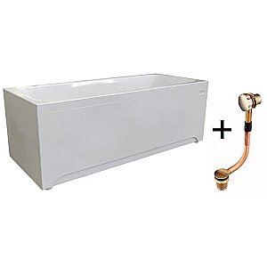 Ванна акриловая Радомир Патрисия 1-01-4-0-1-331К 170х70 белая, слив бронза купить в интернет-магазине Sanbest