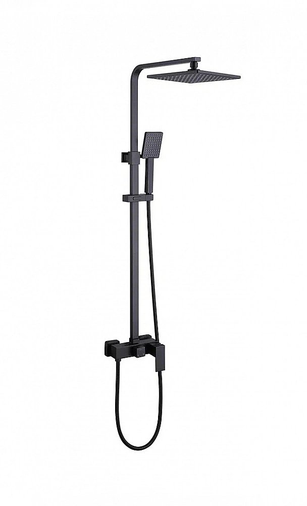 Душевая система ABBER Daheim AF8220BL черный матовый купить в интернет-магазине сантехники Sanbest