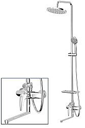 Душевая система Lemark Linara LM0462CF хром купить в интернет-магазине сантехники Sanbest