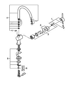 Смеситель для кухни Grohe Minta 32917KS0 черный  купить в интернет-магазине сантехники Sanbest