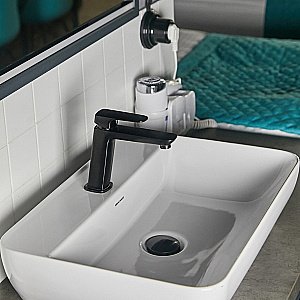 Смеситель для раковины PAINI Nove 09PZ211MESR черный матовый купить в интернет-магазине сантехники Sanbest