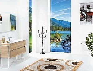 Тумба с раковиной Armadi Art Vallessi 80 дуб светлый фактурный для ванной в интернет-магазине Sanbest