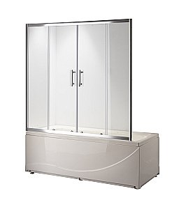 Шторка для ванны Taliente TA-1514CP 150 стекло прозрачное/профиль хром купить в интернет-магазине Sanbest