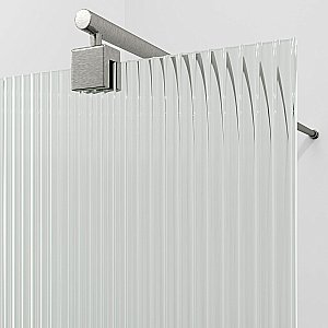 Душевое ограждение WasserKRAFT Rur 30W40BN-FL 120 стекло рифленое/профиль никель купить в интернет-магазине Sanbest