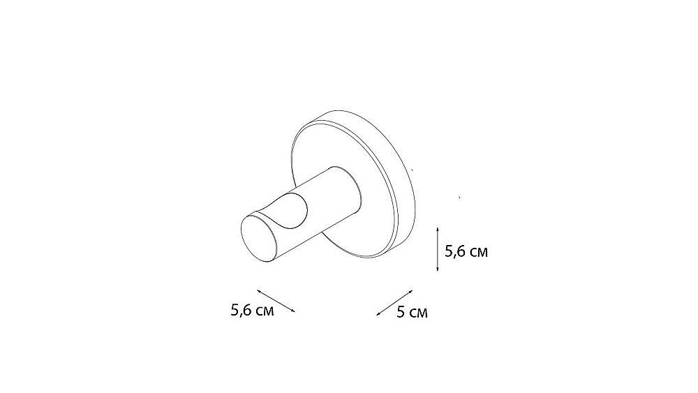 Крючок FIXSEN HOTEL FX-31005B купить в интернет-магазине сантехники Sanbest