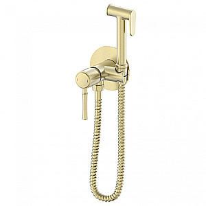 Смеситель с гигиеническим душем встраиваемый WONZON & WOGHAND TOR, Брашированное золото (WW-88829073-BG) купить в интернет-магазине сантехники Sanbest