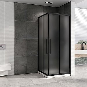 Душевой уголок ABBER Schwarzer Diamant AG02090BMH черный/матовый купить в интернет-магазине Sanbest